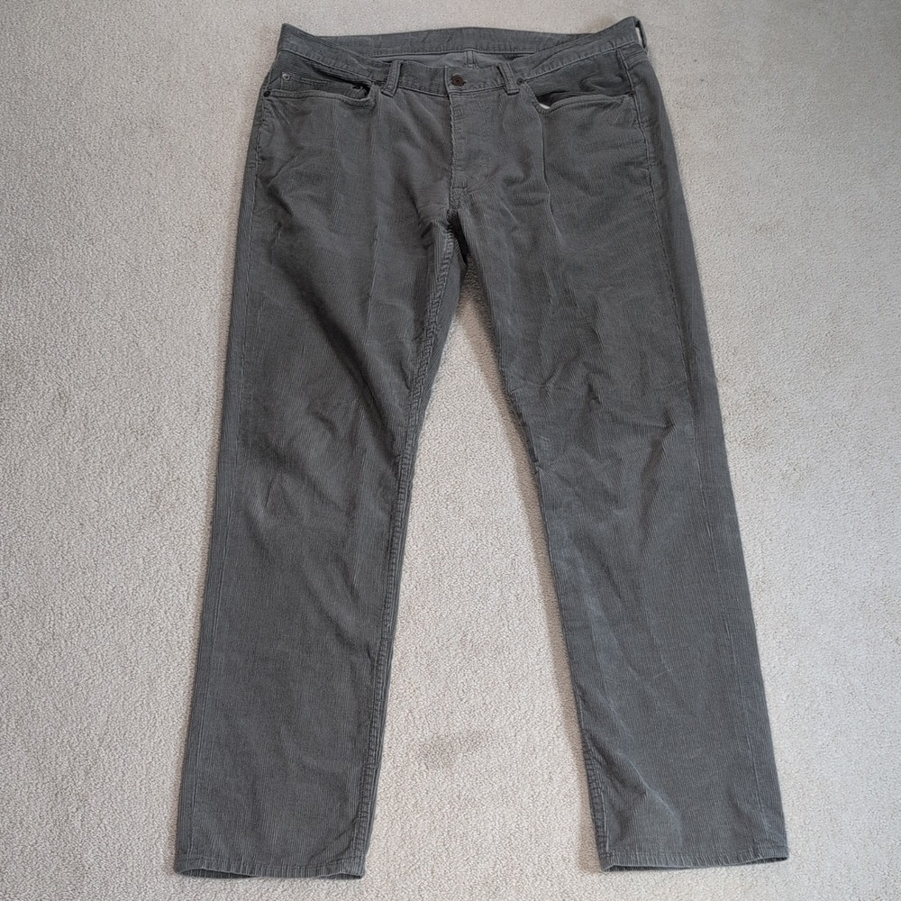 Vintage Polo Ralph Lauren Corduroy Pants Mens 36x30 Gray Classic 650 Straight